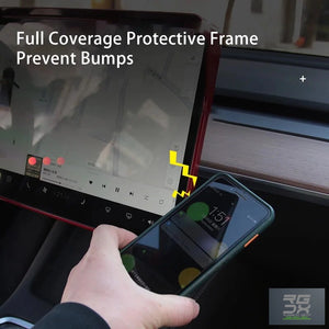 RUGGEDXGEAR | TESLA MODEL 3/Y CENTRAL CONSOLE SCREEN SUNSHADE COVER CAR SCREEN PROTECTIVE FRAME