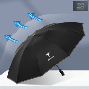 RUGGEDXGEAR | TESLA AUTOMATIC UV UMBRELLA WITH LED FLASHLIGHT