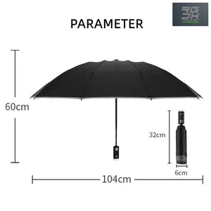 RUGGEDXGEAR | TESLA AUTOMATIC UV UMBRELLA WITH LED FLASHLIGHT