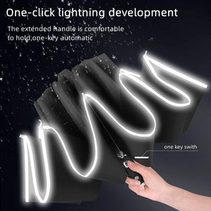 RUGGEDXGEAR | TESLA AUTOMATIC UV UMBRELLA WITH LED FLASHLIGHT