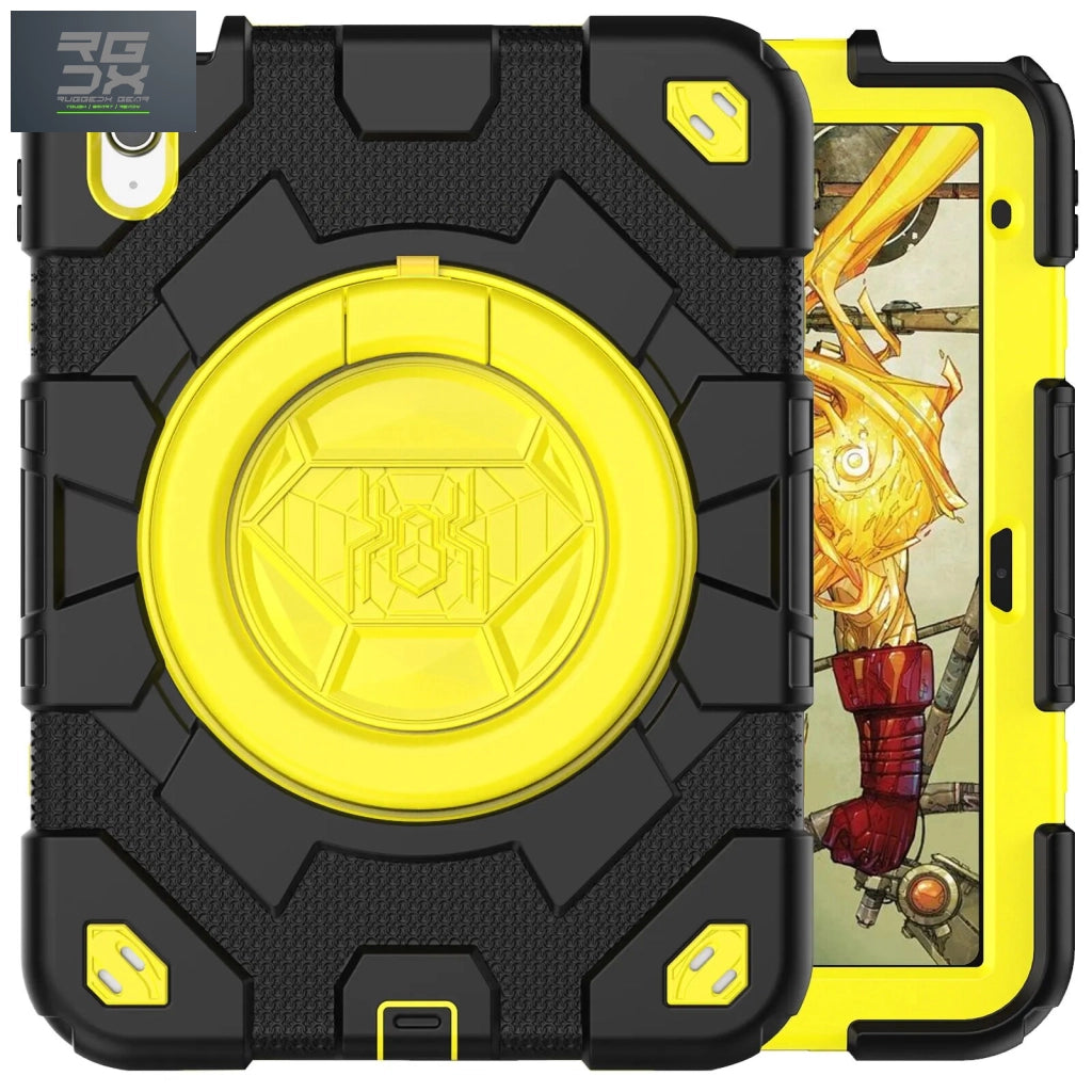 RUGGEDXGEAR | TOUGH IPAD CASE FOR KIDS | ROTATING STAND & SHOULDER STRAP