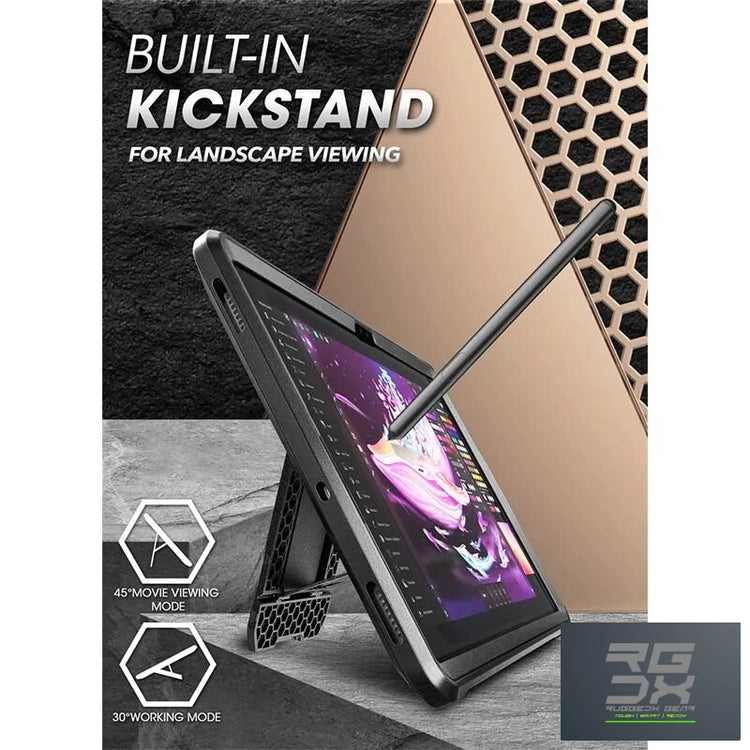 RUGGEDXGEAR | GALAXY TAB S9 PLUS CASE 12.4 INCH (2023) WITH BUILT-IN SCREEN PROTECTOR