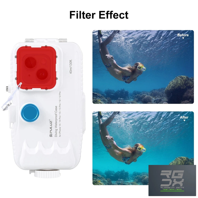 RUGGEDXGEAR | PHOTO VIDEO | 40M/130FT WATERPROOF DIVING CASE WITH ONE-WAY VALVE