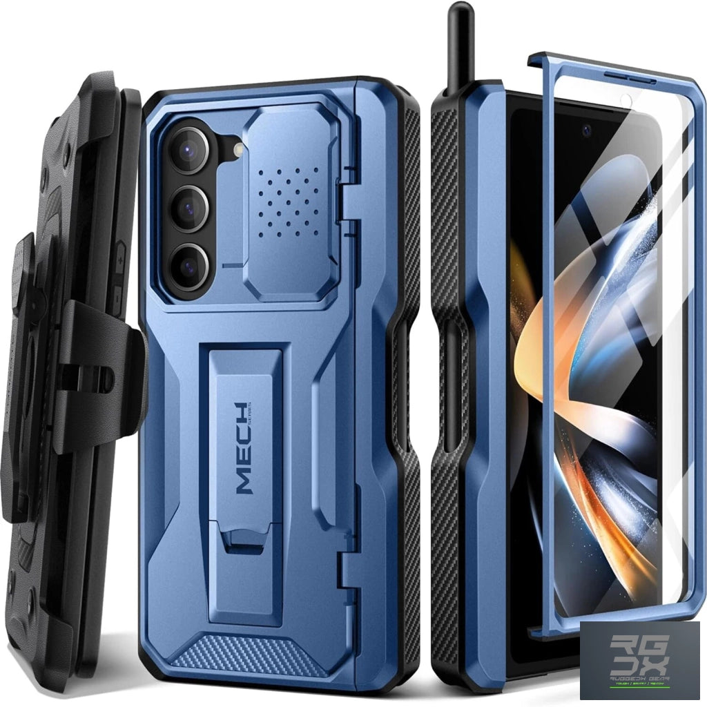 RUGGEDXGEAR | SAMSUNG GALAXY Z FOLD 5 PHONE CASE SHOCKPROOF PROTECTION | BELT-CLIP KICKSTAND | BUILT-IN SCREEN PROTECTOR