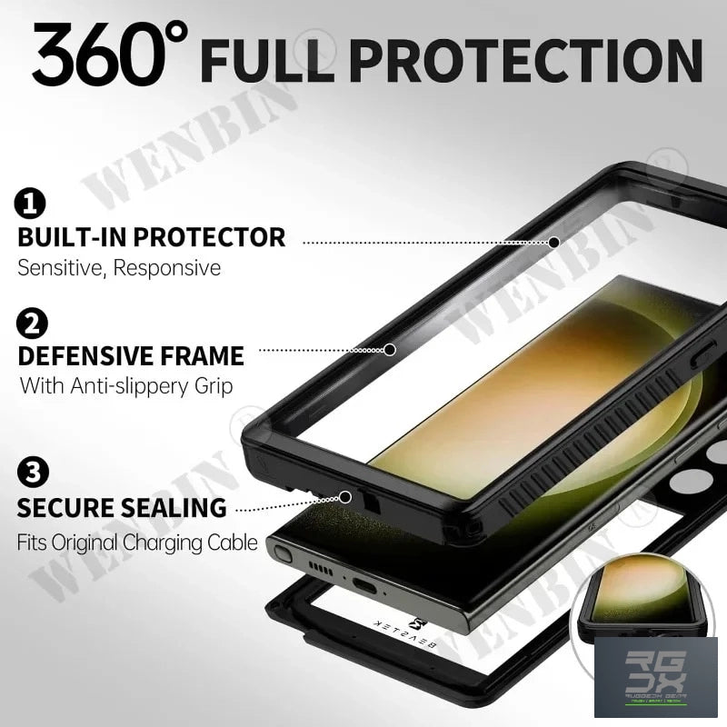 RUGGEDXGEAR | WATERPROOF CASE LUXURY IP68 UNBREAKABLE