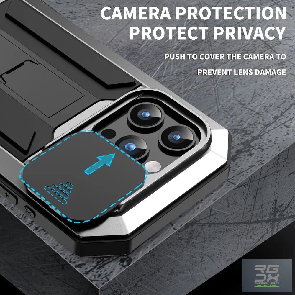 RUGGEDXGEAR | ARMOUR METAL SHOCKPROOF DOOM COVER WITH CAMERA PROTECTION