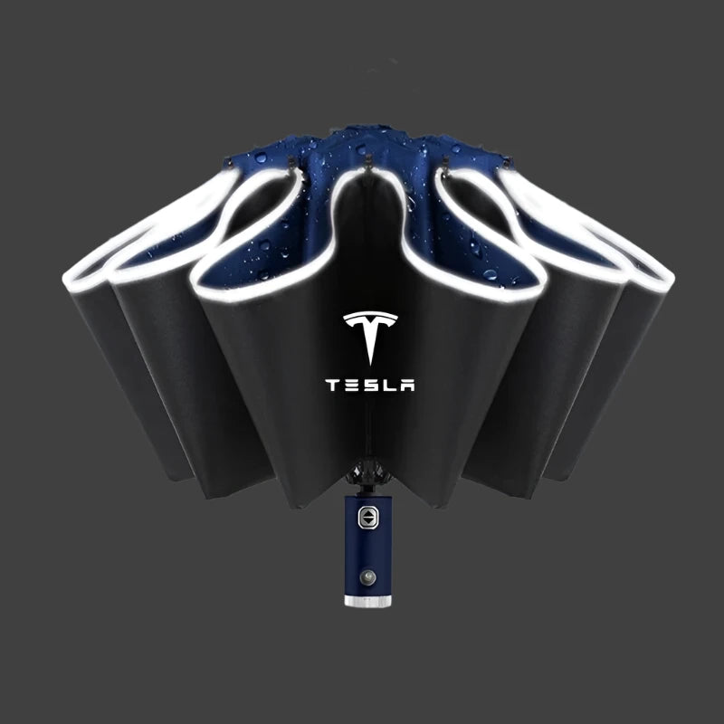 RUGGEDXGEAR | TESLA AUTOMATIC UV UMBRELLA WITH LED FLASHLIGHT