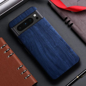 RUGGEDXGEAR | BAMBOO WOOD PATTERN LEATHER CASE FOR GOOGLE PIXEL - WIRELESS CHARGING