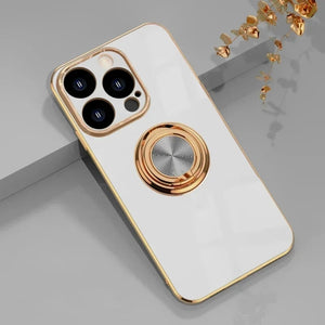 RUGGEDXGEAR | MAGNETIC LUXURY SILICONE CASE WITH RING HOLDER