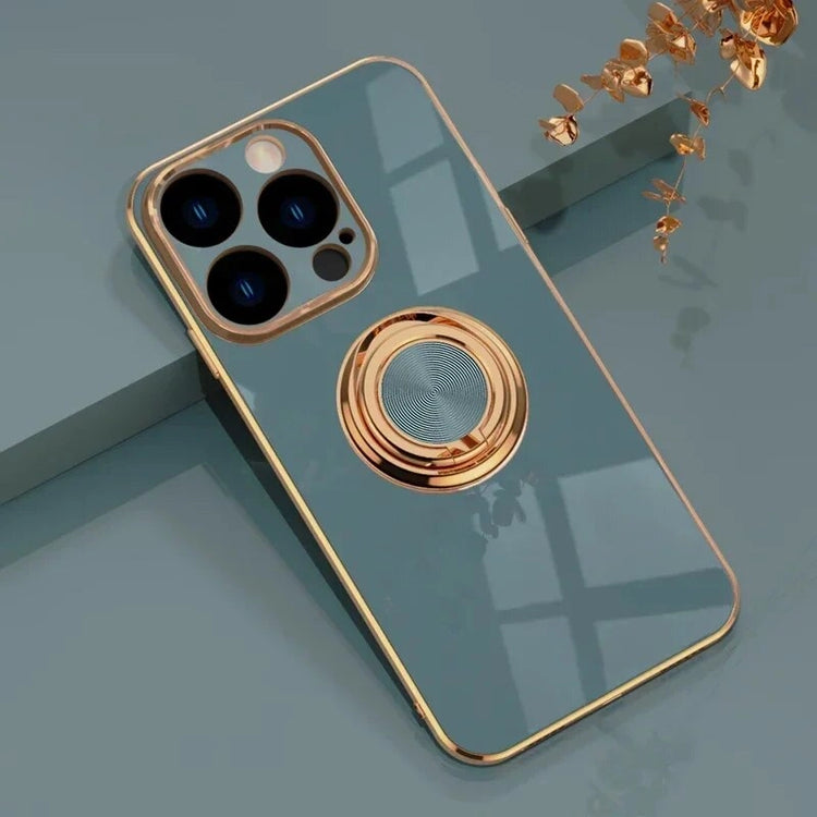 RUGGEDXGEAR | MAGNETIC LUXURY SILICONE CASE WITH RING HOLDER