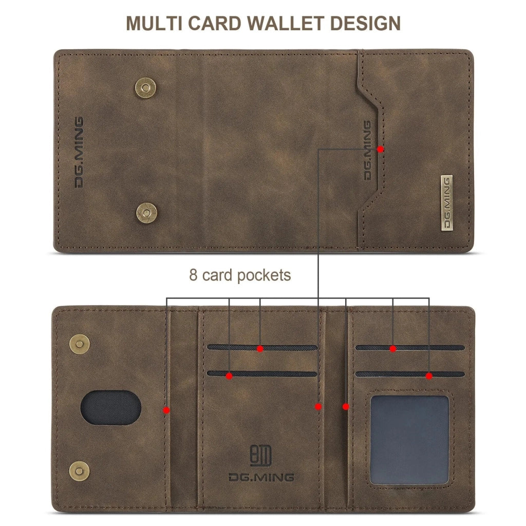 RUGGEDXGEAR | LEATHER 2-IN-1 DETACHABLE WALLET CASE WITH CARD HOLDER