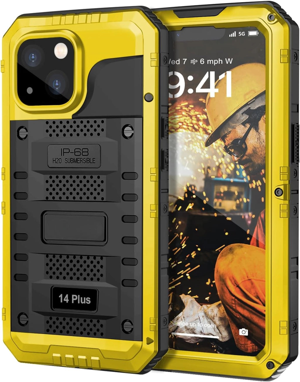 RUGGEDXGEAR | SHOCKPROOF 360 HEAVY DUTY METAL ARMOUR PROTECTION CASE