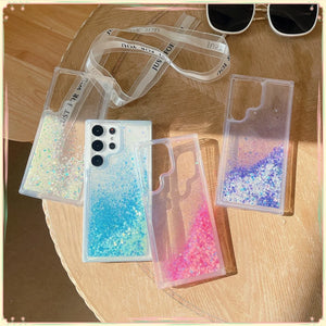 RUGGEDXGEAR | BLING GLITTER NOCTILUCENT CASE FOR SAMSUNG S SERIES | TPU SOFT QUICKSAND COVER