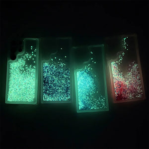 RUGGEDXGEAR | BLING GLITTER NOCTILUCENT CASE FOR SAMSUNG S SERIES | TPU SOFT QUICKSAND COVER