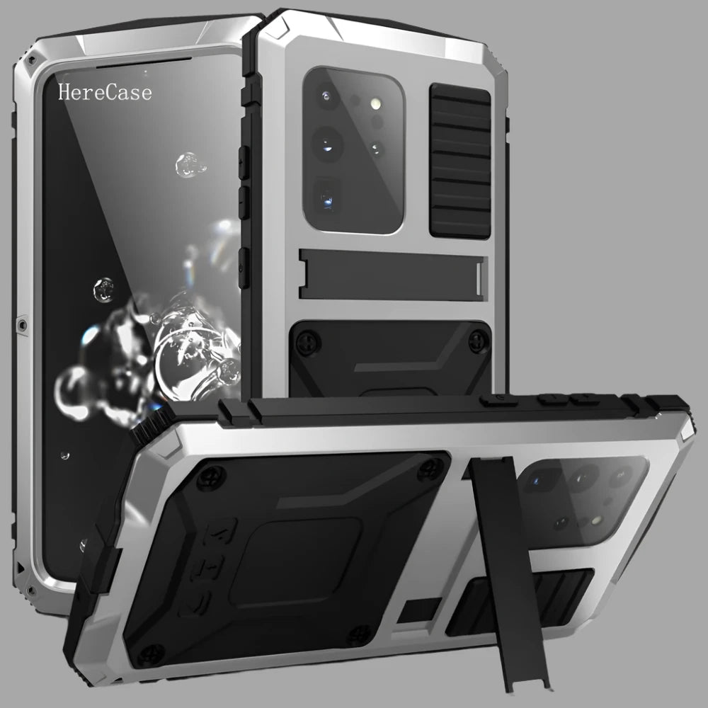 RUGGEDXGEAR | SHOCKPROOF 360 FULL METAL CASE ALUMINUM ARMOR HOLDER COVER