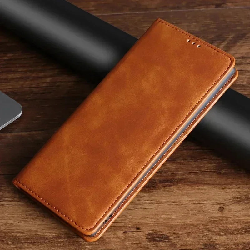 RUGGEDXGEAR | LEATHER CARD SLOT COVER WALLET CASE MAGNETIC FLIP