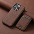 RUGGEDXGEAR | LEATHER MAGSAFE MAGNETIC POCKET COVER WALLET PHONE CASE CARD HOLDER