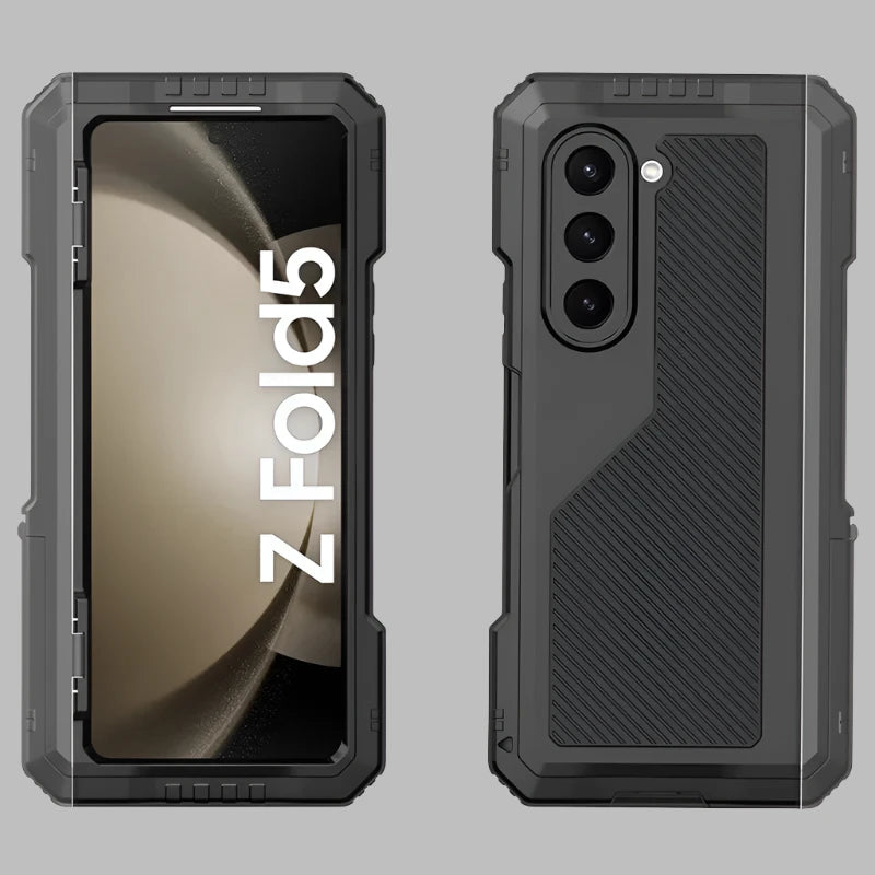 RUGGEDXGEAR | SUPER ARMOUR CASE + SILICONE + ALUMINIUM ALLOY, FULL COVER, FOLDING STAND, SHOCKPROOF