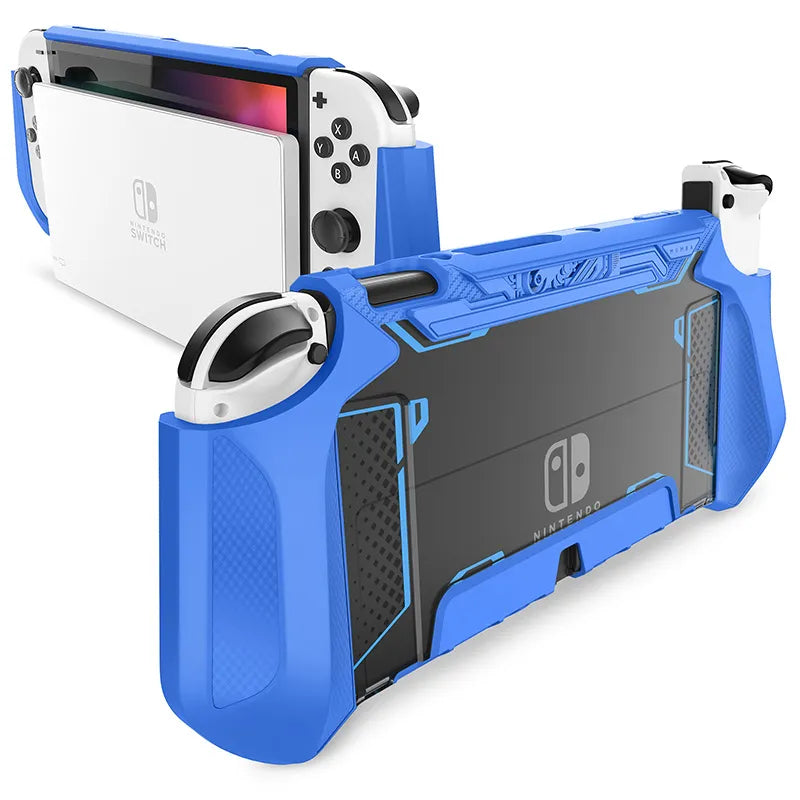 RUGGEDXGEAR | NINTENDO SWITCH OLED 2021 BLADE SERIES TPU GRIP SAFE GUARD JOY-CON CONTROLLER DOCKING CASE